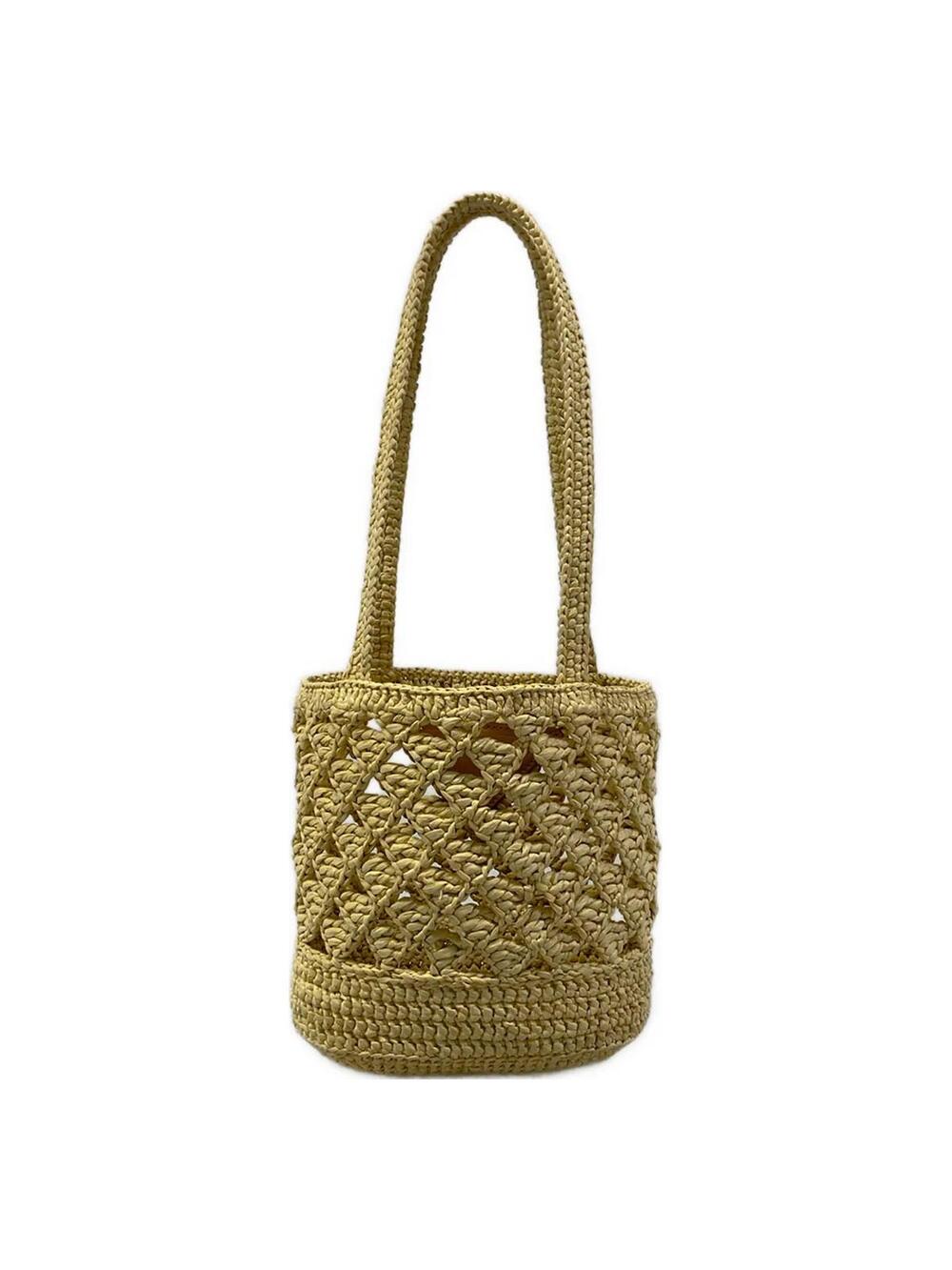 Prada Beige Raffia Shoulder Bag #305575P84B - Picture 3 of 15